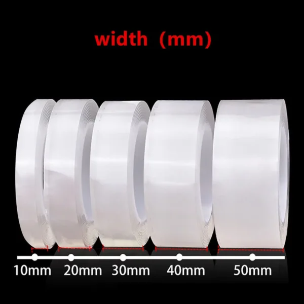 1/3/5m Nano Tape Double-Sided Adhesive Tape Traceless Waterproof Tape For Bathroom Kitchen Sink Tap Gel Sticker - 图片 3