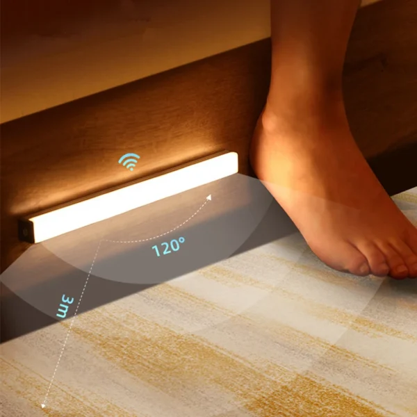 Motion Sensor Light Wireless LED Night Light Type C Rechargeable Light Cabinet Wardrobe Lamp Staircase Backlight For Kitchen LED - 图片 6