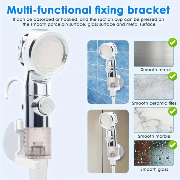 Portable USB Rechargeable shower head, Multi-Purpose Watering System,Garden Hose Nozzle with US Standard Connector for Outdoor - 图片 3