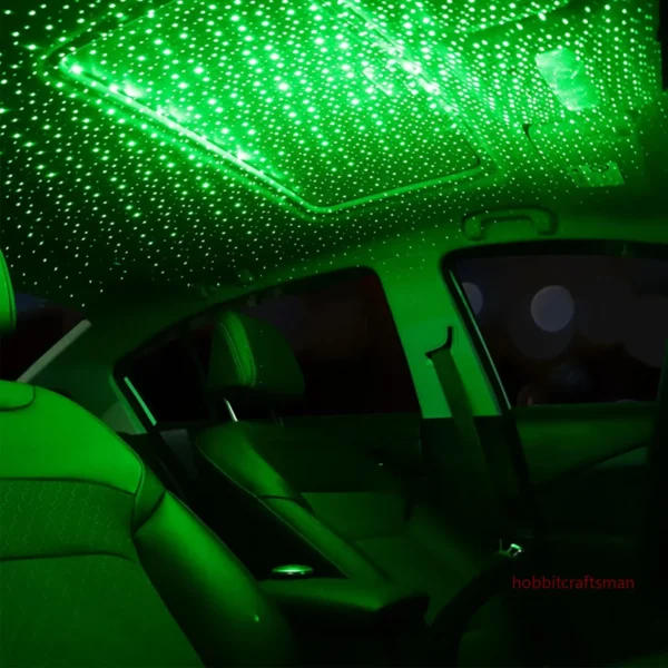 Mini LED Car Roof Star Night Light Projector Atmosphere Galaxy Lamp USB Decorative Adjustable for Auto Roof Room Ceiling Decor - 图片 2