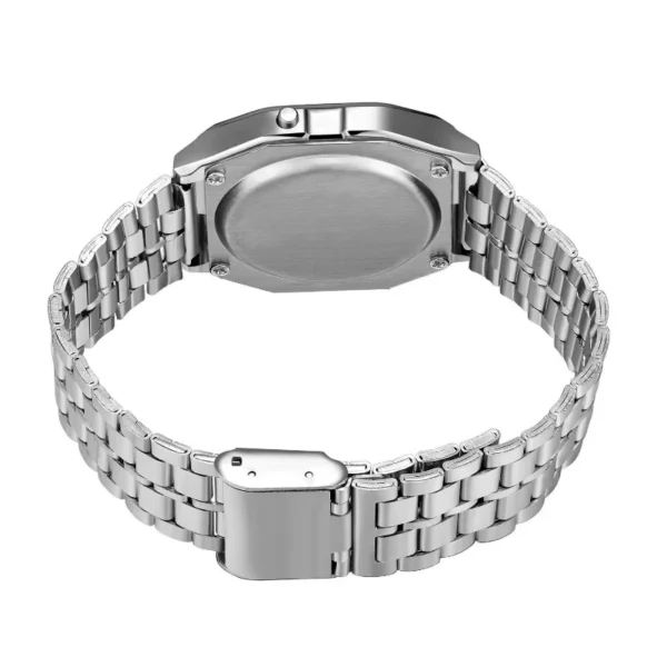 F91W Steel Strap Watches Women Watch Men Business Clock Multifunction LED Digtal Sports Wrist Watch Electronic Clock Electron wi - 图片 2