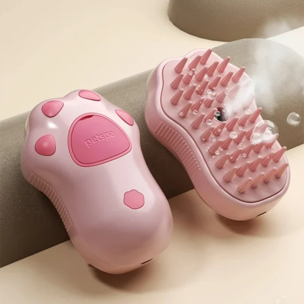 3 in 1 Steamy Pet Dog Brush Cat Steam Brush Electric Spray Cat Hair Brush Comb Massage Pet Grooming Tool Loose Hair Supplies - 图片 2